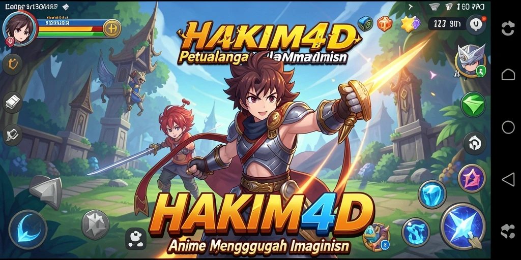 Tangkapan layar HAKIM4D yang menampilkan aksi seru dalam gameplay Anime.