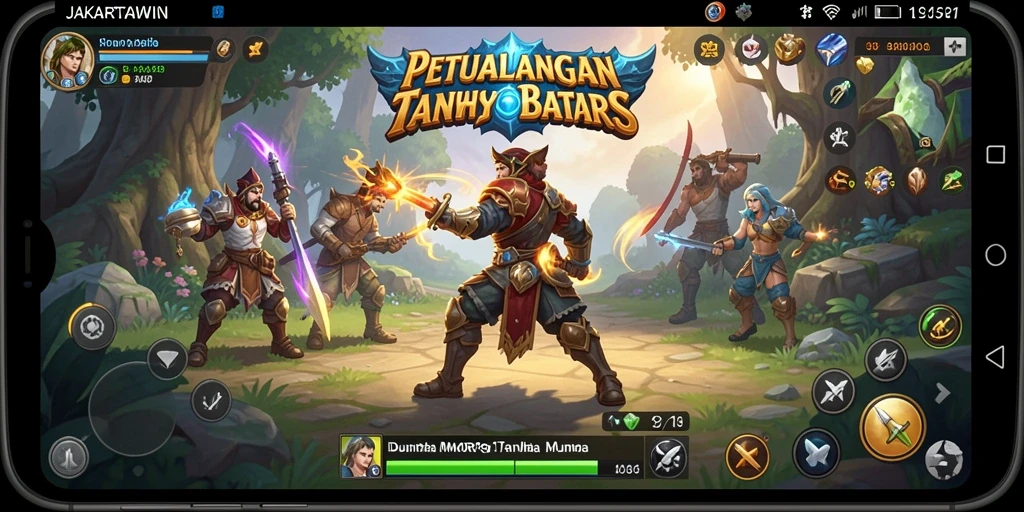 Tampilan gameplay seru di dunia MMORPG JAKARTAWIN.