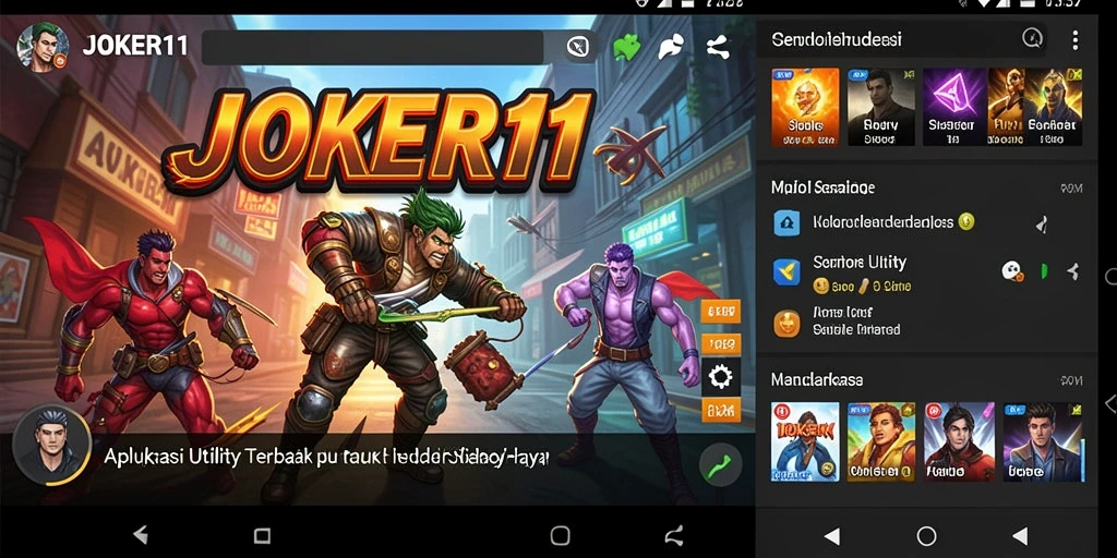 Tampilan antarmuka JOKER11 yang bersih dan mudah digunakan.