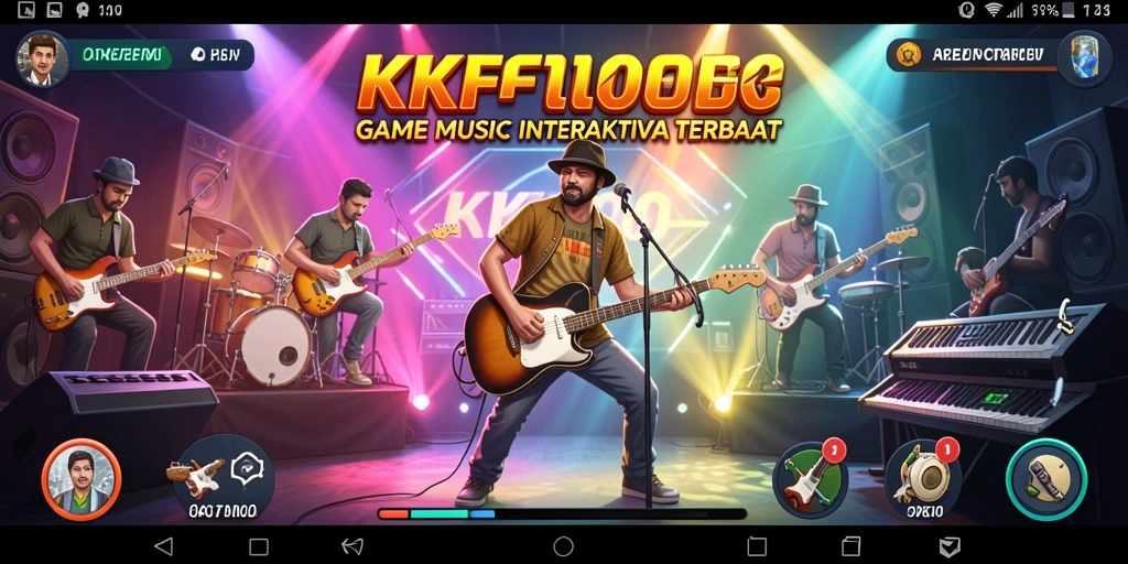 Tampilan gameplay KPK100 yang menyenangkan dalam bernyanyi dan berlatih musik.