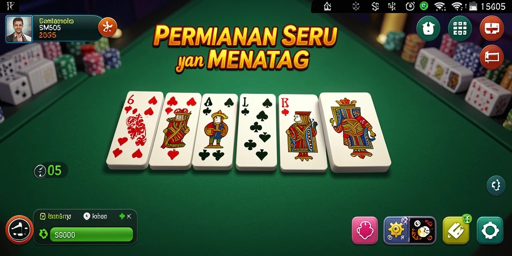 Screenshot dari gameplay Domino SM605 yang menarik dan seru.