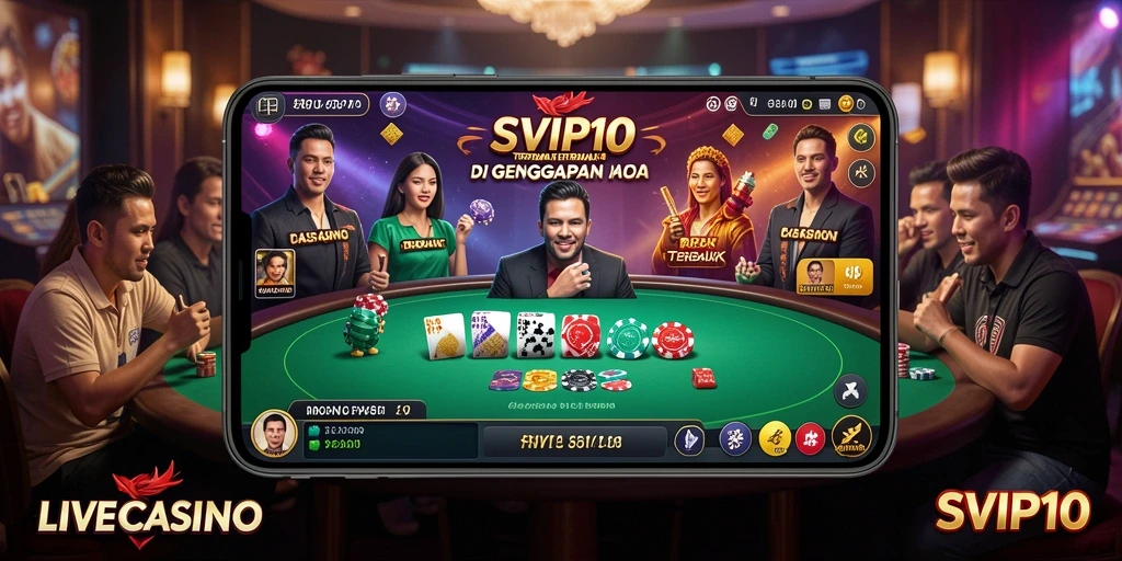 Tampilan gameplay SVIP10 yang mendebarkan saat bermain Live Casino.