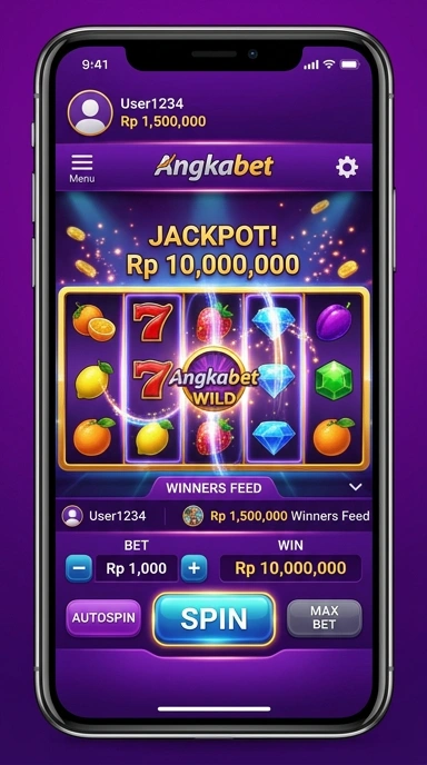 Tampilan utama angkabet yang menarik dan mudah digunakan.